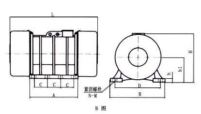 YZO振动电机,YZO振动电机选型参数对照表及对照图